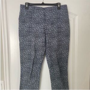 Anthropologie (Cartonnier ) Women’s Charlie Blue Geometric Ankle Pants size 8